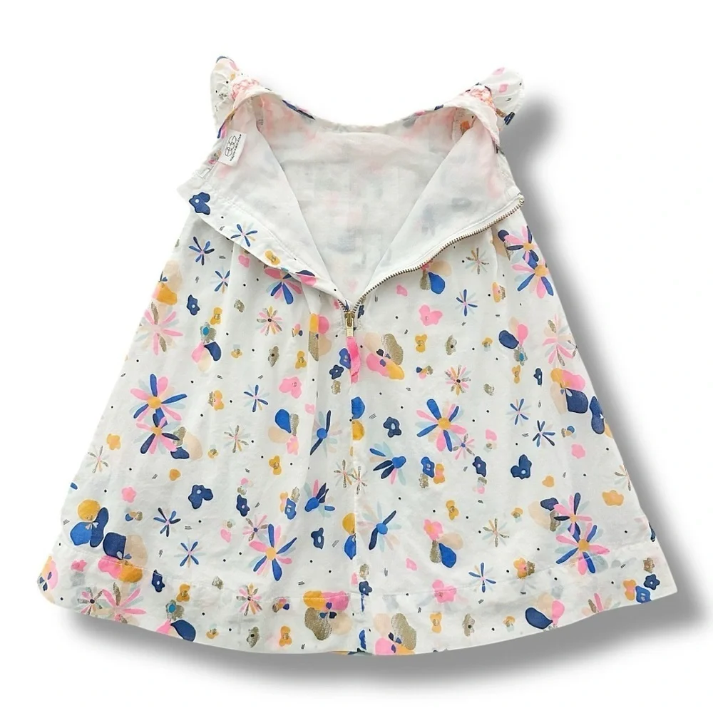Egg by Susan Lazar | Pintucked Floral Baby Dress (12 mos) - Picture 3 of 7